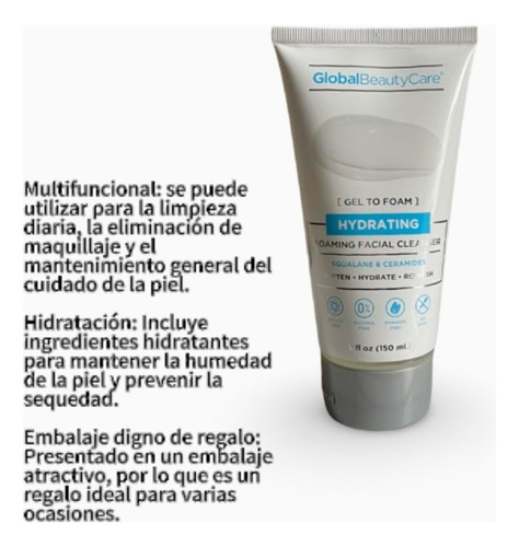 Global Beauty Care Limpiador Facial Hidratante Espumoso