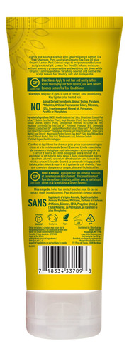 Shampoo Desert Essence Lemon Tea Tree 240 Ml Com Raiz De Mac