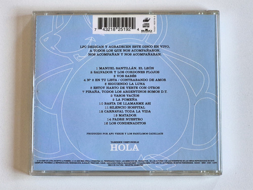 Los Fabulosos Cadillacs - Hola Chau - 2 Cds 1ra Edición