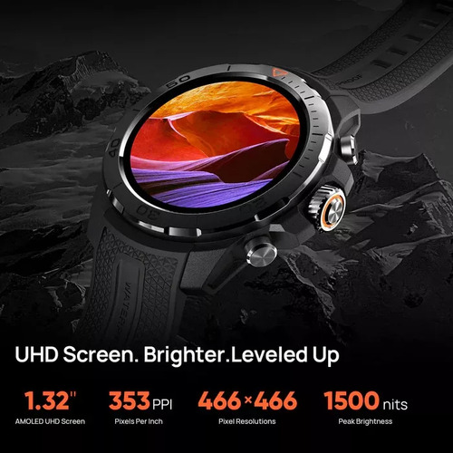 Smartwatch Mibro Xiaomi Gs Explorer Xpaw017 Original Novo Preto Sportivo Preto Prateado