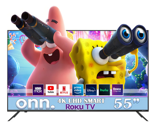 Pantalla Onn 100012586 55 PuLG Class 4k 2160p Roku Smart Tv - Excelente (Reacondicionado)