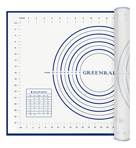 Alfombrilla De Silicona Antiadherente Para Reposteria Azul