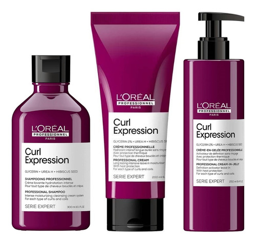 Shampoo + Acondicionador + Activador Loreal Curl Expression