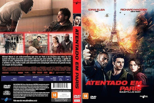 Dvd Atentado Em Paris - Idris Elba (original E Lacrado