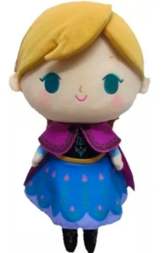 Peluche Muñeco Elsa Anna Frozen 36cm Con Luz Y Sonido 