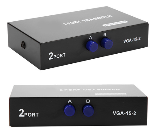 2 En 1 Salida Vga Switcher Splitter Sincronización De Datos