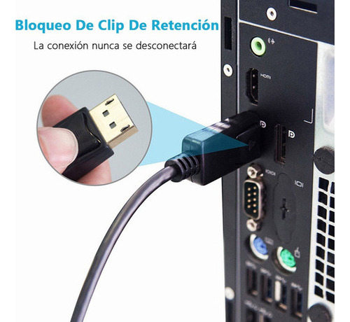 Cable Displayport Dp A Hdmi Para Pc A Hdtv, 4k Y 1,8 Metros