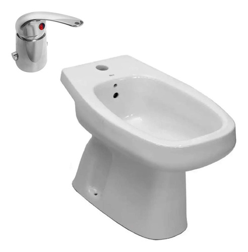 Combo Bidet Con Griferia Monaco Roca Peirano Monocomando