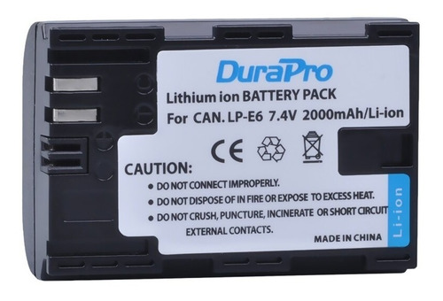 Durapro Lp-e6n Para Eos 5d2 7d 7d2 6d 70d 60d 80d