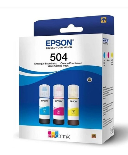 Epson Paquete De 3 Tintas Colores T504