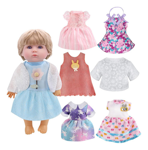 Ropa De Muñeca Y Accesorios De Muñecas 6 Sets Ropa De Muñeca