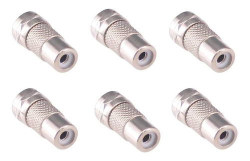 6pcs Tipo Tornillo Conector Zocalo Rca Dama Coaxial F84