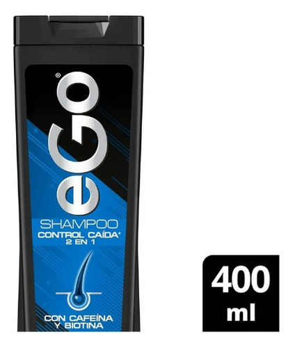 Shampoo Ego For Men Control Caída 2 En 1 Cafeína + Biotina