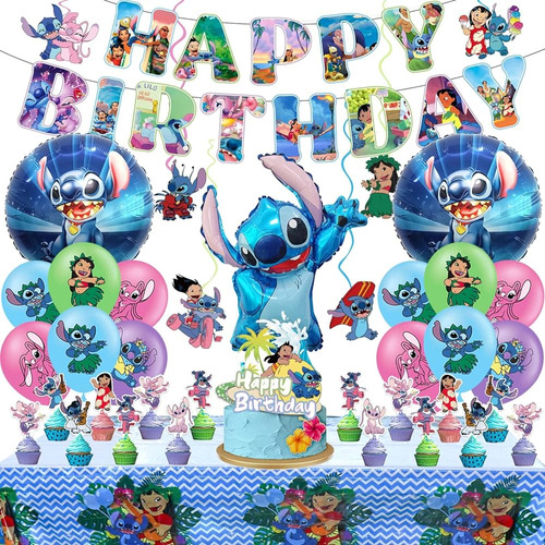 Suministros Para Fiestas De Cumpleaños De Lilo Y Stitch, Las