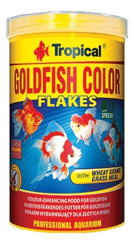 Alimento resaltador del color en escamas para carpas doradas y koi Tropical Goldfish Color 200g