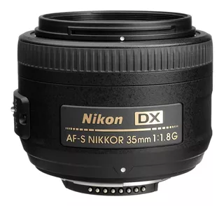 Lente Nikkor 35mm F/1.8g Af-s Dx Para Cámaras Nikon