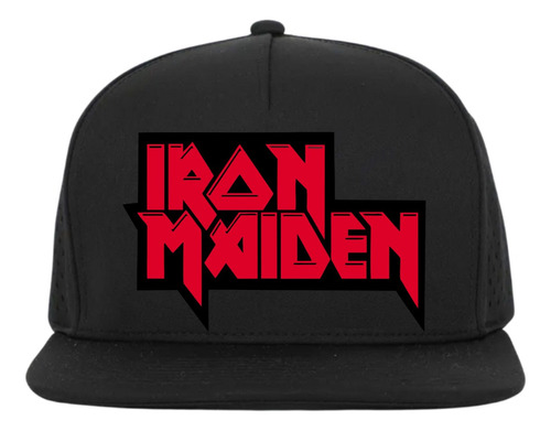 Gorra Plana Iron Maiden Rock Snapback Reflective