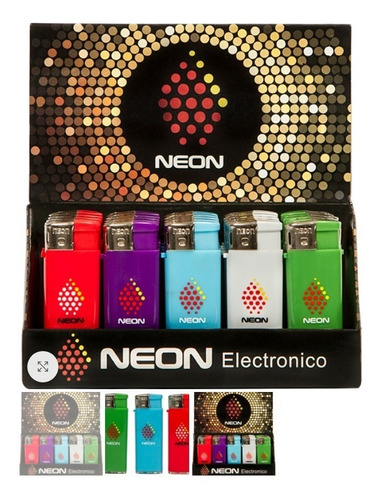 Imagen 1 de 1 de 1 Display Encendedores Neon Electronico. 25 Unid 