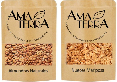 Pack Almendras + Nueces Mariposa Amaterra