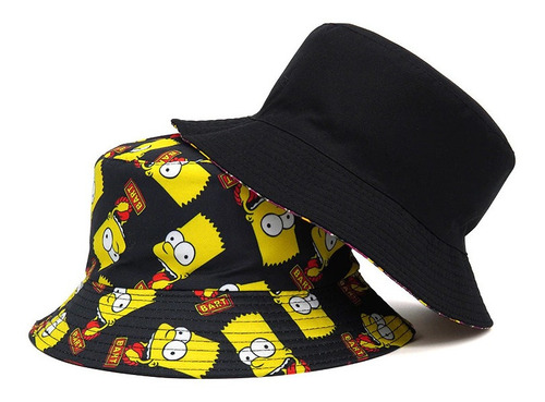 Gorro Pescador Reversible Los Simpsons - Bart Gorros