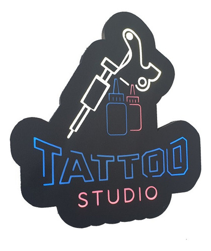 Letreiro Luminoso Tattoo - Decoração Estúdio Tatuagem