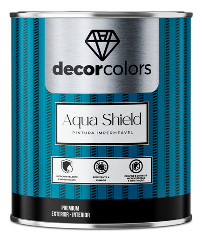 Tinta Aqua Shield Emborrachada 4,3 Kg - Decor Colors Acabamento Fosco Cor Cronos