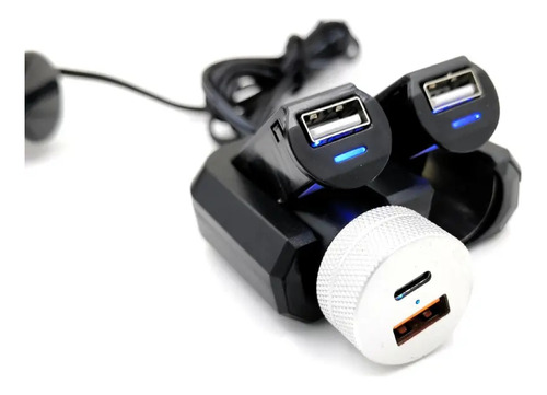 Cargador Auto Usb Smart Ic 2 Socket Encendedor Adaptador