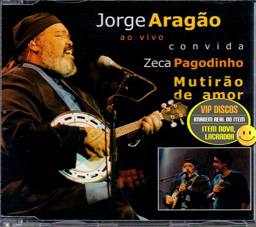 Jorge Aragão E Zeca Pagodinho Cd Single Mutirão De Amor Rar