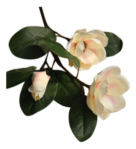 E Flores Artificiales Falsas Hoja Magnolia Floral Boda 9483