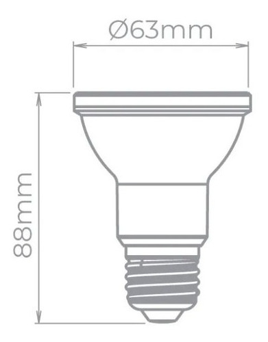 Imagem 2 de 3 de 10x Lâmpada Par20 Evo Sth7080/27 6w Stella Irc90 Dimerizavel