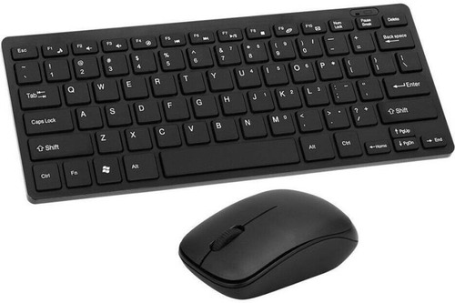 Teclado + Mouse Bluetooth Sem Fio Para Notebook Dell Cor do teclado Preto