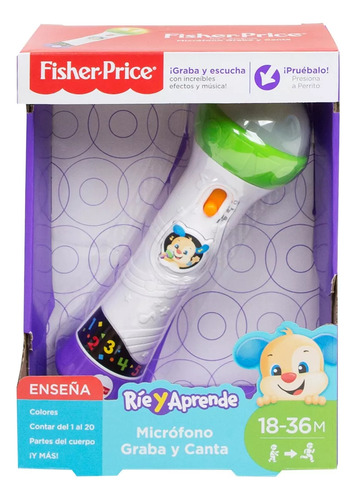Fisher-price Ríe Y Aprende Micrófono Graba Y Canta