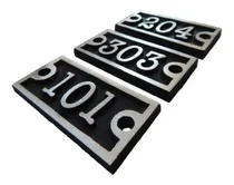 Comprar Placa Apartamento Numeros Residenciais Porta Em Aluminio