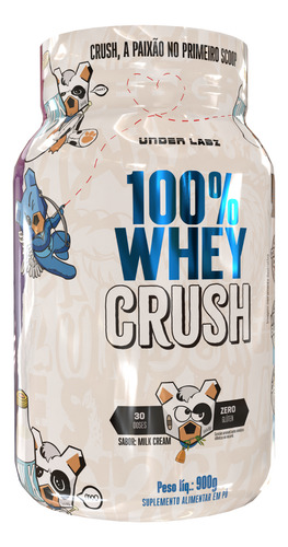 100% Whey Crush Under Labz Concentrada Coenzima Q10 + Zinco