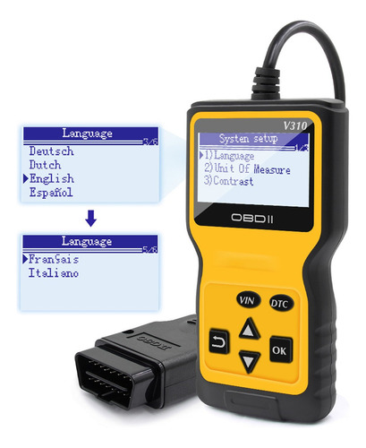 Escáner Obd2 V310, 12 V, 24 V, Motor De Automóvil Y Camión,