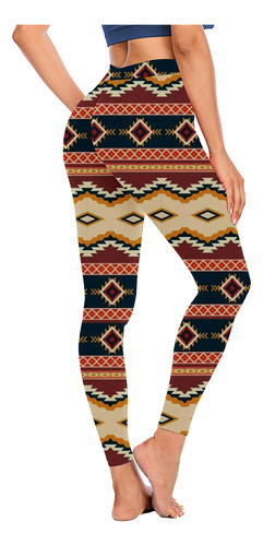 Pantalones A La Moda Casual Para Mujer Con Estampado Western