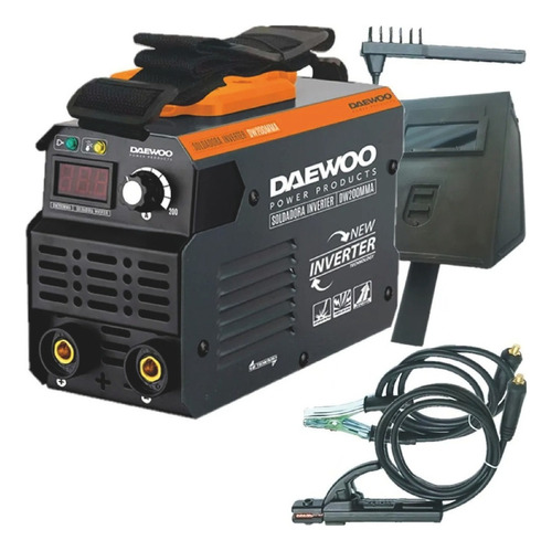 Soldadora Inverter Mma Daewoo Dw200mma 200a 220v Mascara Csi