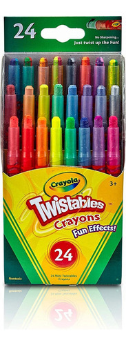 Crayola Crayones Mini Twistable Con Efectos Especiales, 24 U