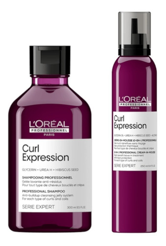 Shampoo X 300 Y Mousse Curl Expression Rulos Loreal Pro