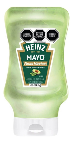 Mayonesa Heinz Con Finas Hierbas Y Aguacate 380g
