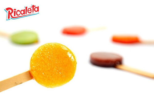 Paleta Ricaleta Sabores Surtidos Caramelo Macizo 50pzas