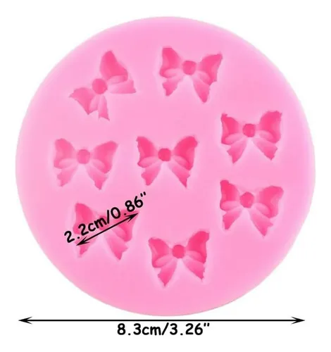 Moldes De Silicona Mini Lazos Para Fondant Y Decoración De P