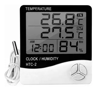 Higrómetro Digitaltermómetro Interior Reloj Alarma Htc-2