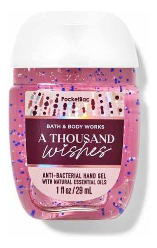 Bath And Body Works 1 Gel Antibacterial Pocketbac Sanitizer Fragancia A Thousand Wishes
