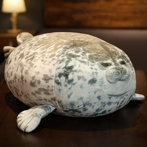 Peluche De Almohada De Muñeca Con Foca Realista-30cm