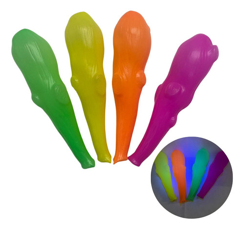 Maracas Fluo Garrote X 4 Cavernicola Cotillon Carioca