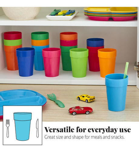 Vasos Apilables Irrompibles De Plástico De 10 Onzas 8 ...