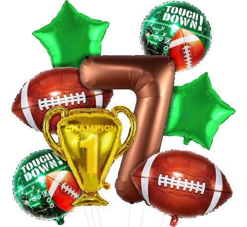 Katchon Football 7th Birthday Party Decorations 8 Pieces 7