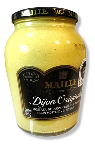 Mostaza Dijon Original Adereso Frasco 865 G Maille