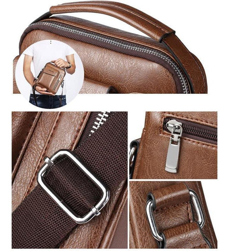 A Los Hombres Bolsos De La Capacidad De La Pu Bolsa De